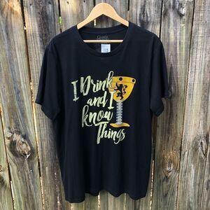 NWT Game of Thrones Graphic Black T-shirt 2XL